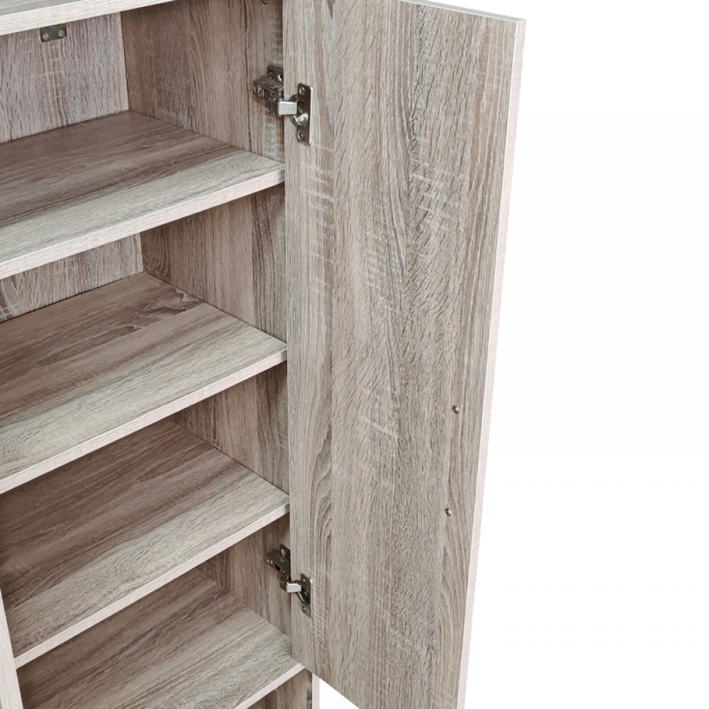 Παπουτσοθήκη Ντουλάπι Lemba Pakoworld Sonoma 80X33X120Εκ