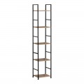 Βιβλιοθήκη Azuel Pakoworld Φυσικό-Μαύρο Μέταλλο 29X23.5X144Εκ