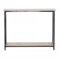 Κονσόλα Shima Pakoworld Oak- Μαύρο Μέταλλο 106X35X81Εκ