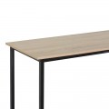 Κονσόλα Shima Pakoworld Oak- Μαύρο Μέταλλο 106X35X81Εκ