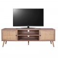 Έπιπλο Τηλεόρασης Oslo Pakoworld Sonoma 150X39X49Εκ