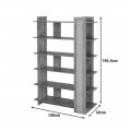 Βιβλιοθήκη Oslo Pakoworld Sonoma 100X32X146.5Εκ