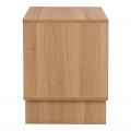 Κομοδίνο Jenfia Pakoworld Mdf Σε Φυσική Απόχρωση 48X39X50,5Εκ
