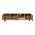 Έπιπλο Τηλεόρασης Jenfia Pakoworld Mdf Σε Φυσική Απόχρωση 180X39X45,5Εκ