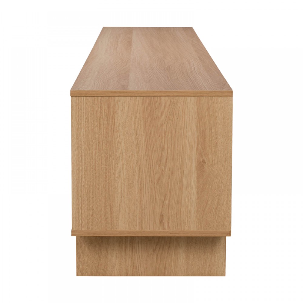 Έπιπλο Τηλεόρασης Jenfia Pakoworld Mdf Σε Φυσική Απόχρωση 180X39X45,5Εκ