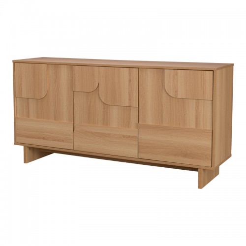 Μπουφές Jenfia Pakoworld Mdf Σε Φυσική Απόχρωση 150X39X75,5Εκ