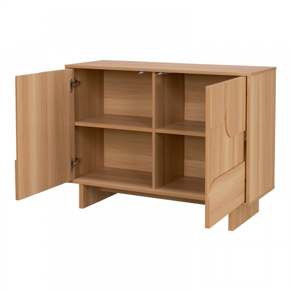 Μπουφές Jenfia Pakoworld Mdf Σε Φυσική Απόχρωση 101,2X39X75,5Εκ