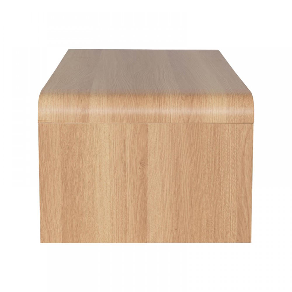 Τραπέζι Σαλονιού Kelba Pakoworld Mdf Σε Φυσική Απόχρωση 100X50X35,5Εκ