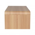 Τραπέζι Σαλονιού Kelba Pakoworld Mdf Σε Φυσική Απόχρωση 100X50X35,5Εκ