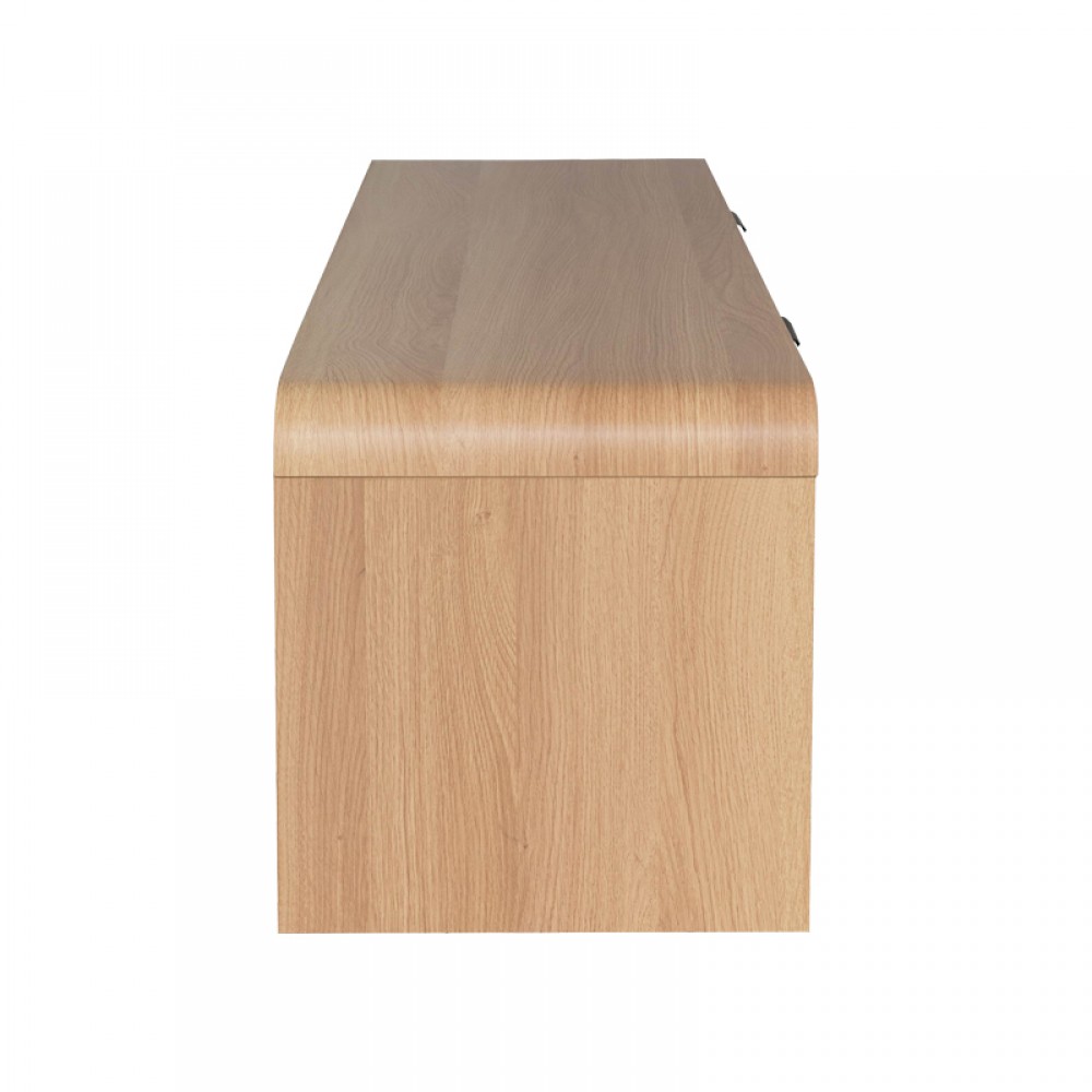 Έπιπλο Τηλεόρασης Anfen Pakoworld Mdf Σε Φυσική Απόχρωση 160X39X40,5Εκ