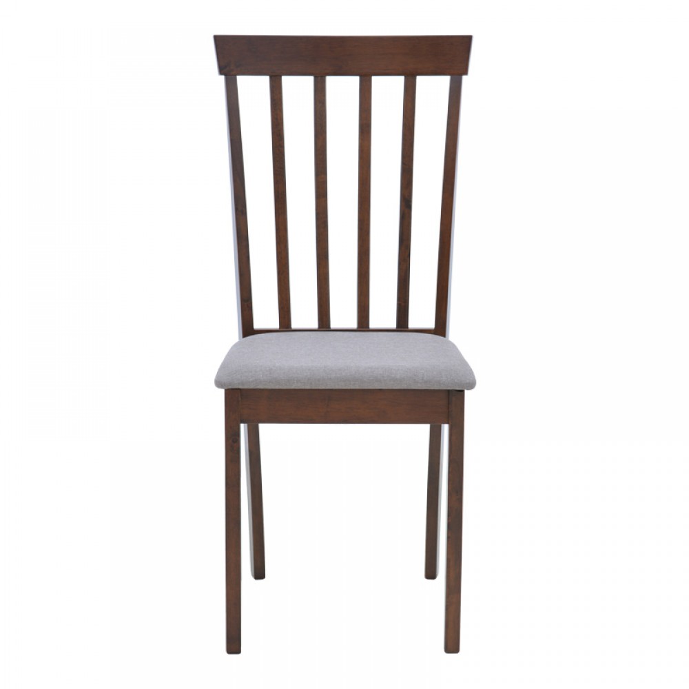 Καρέκλα Houston Pakoworld Rubberwood Σε Καρυδί Απόχρωση 40X49X94Εκ
