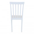 Καρέκλα Houston Pakoworld Rubberwood Σε Λευκή Απόχρωση 40X49X94Εκ