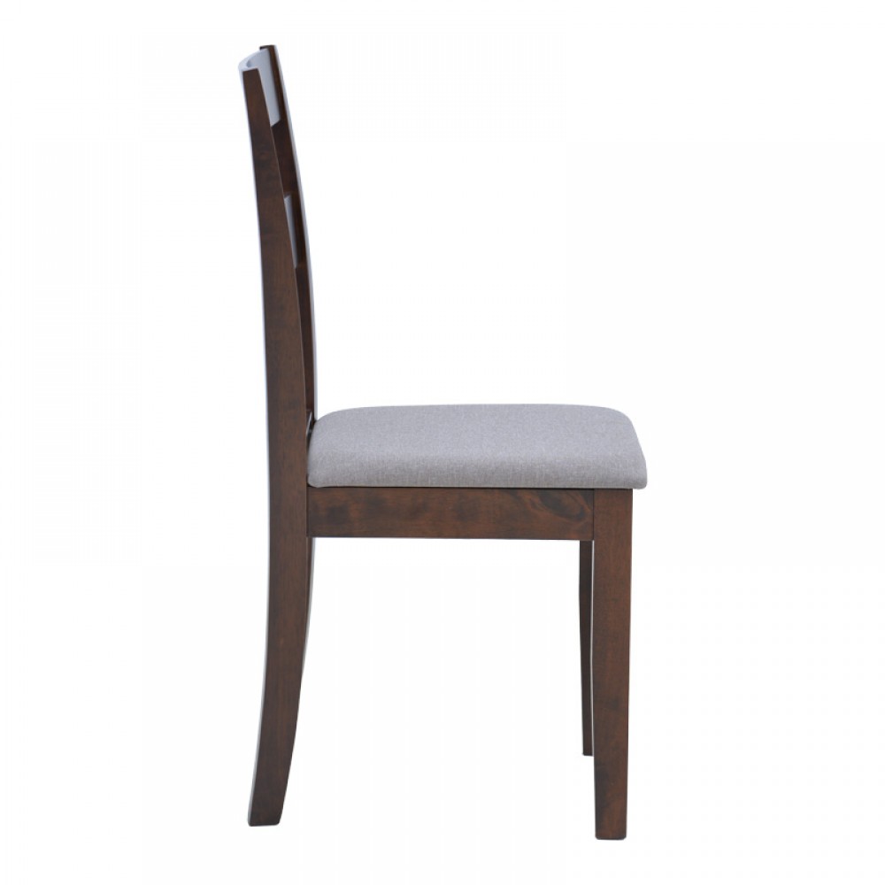 Καρέκλα Dallan Pakoworld Rubberwood Σε Καρυδί Απόχρωση 40X47.5X89Εκ
