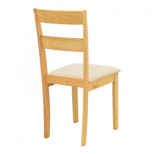 Καρέκλα Dallan Pakoworld Rubberwood Σε Φυσική Απόχρωση 40X47.5X89Εκ