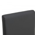 Καρέκλα Zeben Pakoworld Μαύρο Pu Με Πόδι Μαύρο Rubberwood 43,5X55,5X93,5Εκ