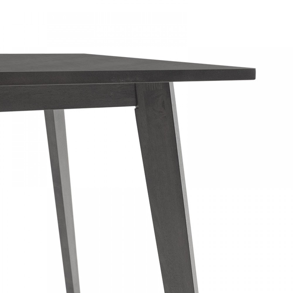 Τραπέζι Benson Pakoworld Mdf Με Καπλαμά  Χρώμα Rustic Grey 120X75X75Εκ