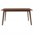 Τραπέζι Benson Pakoworld Mdf Με Καπλαμά Χρώμα Καρυδί 150X90X75Εκ