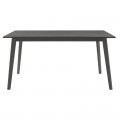 Τραπέζι Benson Pakoworld Mdf Με Καπλαμά Χρώμα Rustic Grey 150X90X75Εκ