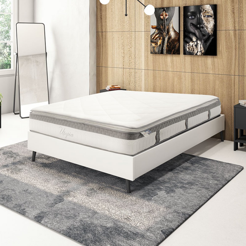 Στρώμα Utopia Pakoworld Pocket Spring Με Ανώστρωμα 30-32Cm 160X200Εκ