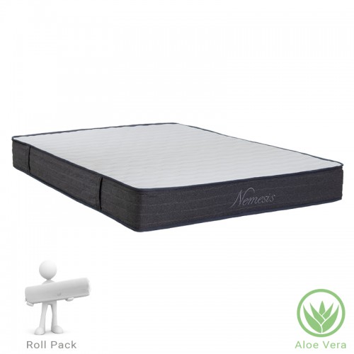Στρώμα Nemesis Pakoworld Pocket Spring Roll Pack Διπλής Όψης Aloe Vera 20-22Cm 150X200Εκ