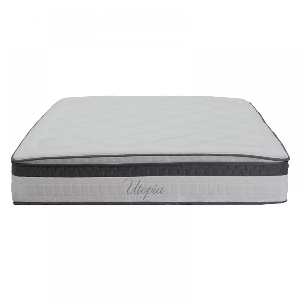 Στρώμα Utopia Pakoworld Pocket Spring Με Ανώστρωμα Aloe Vera 30-32Cm 160X200Εκ