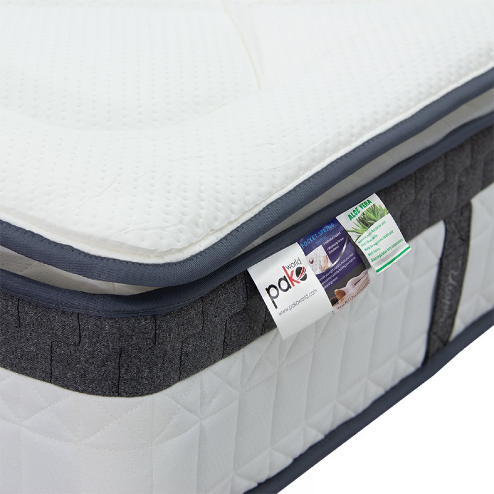 Στρώμα Utopia Pakoworld Pocket Spring Με Ανώστρωμα Aloe Vera 30-32Cm 160X200Εκ