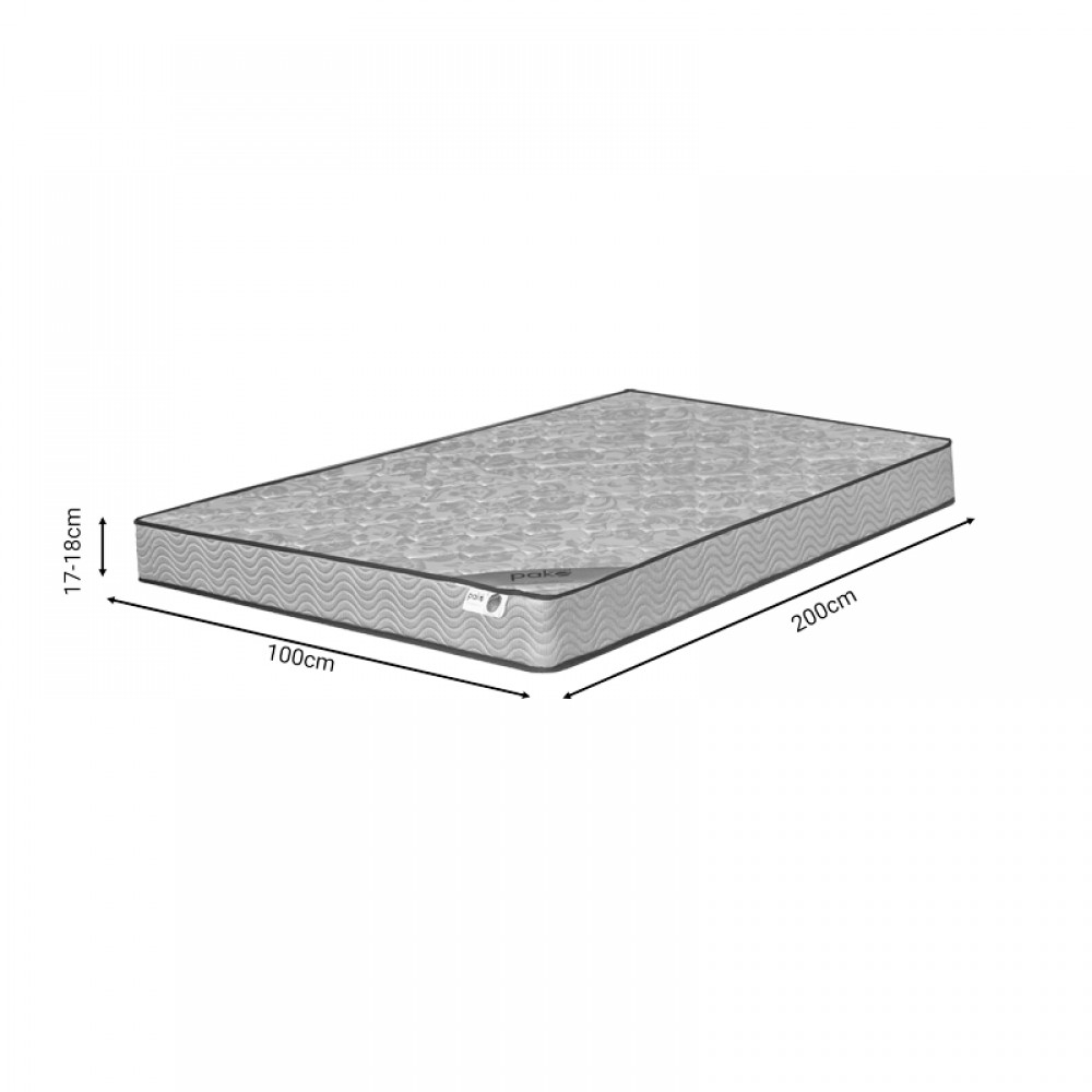 Στρώμα Klaudia Pakoworld Continuous Spring Μονής Όψης 17-18Cm 100X200Εκ