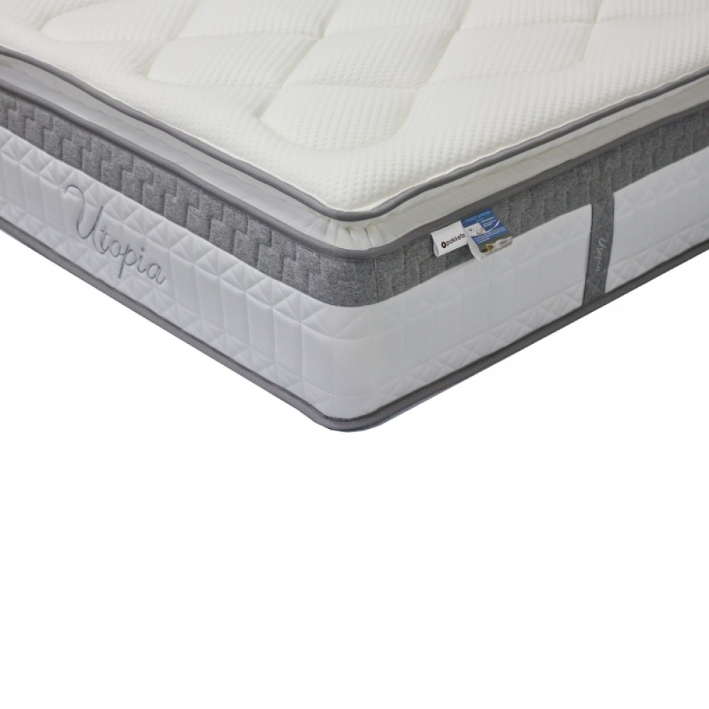 Στρώμα Utopia Pakoworld Pocket Spring Με Ανώστρωμα 30-32Cm 100X200Εκ