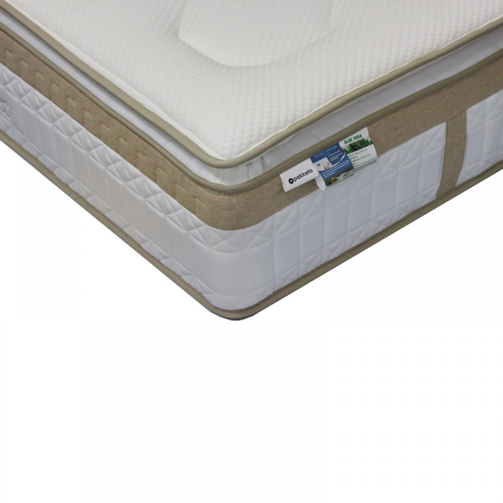 Στρώμα Utopia Pakoworld Pocket Spring Με Aloe Vera Και Ανώστρωμα 30-32Cm 150X200Εκ