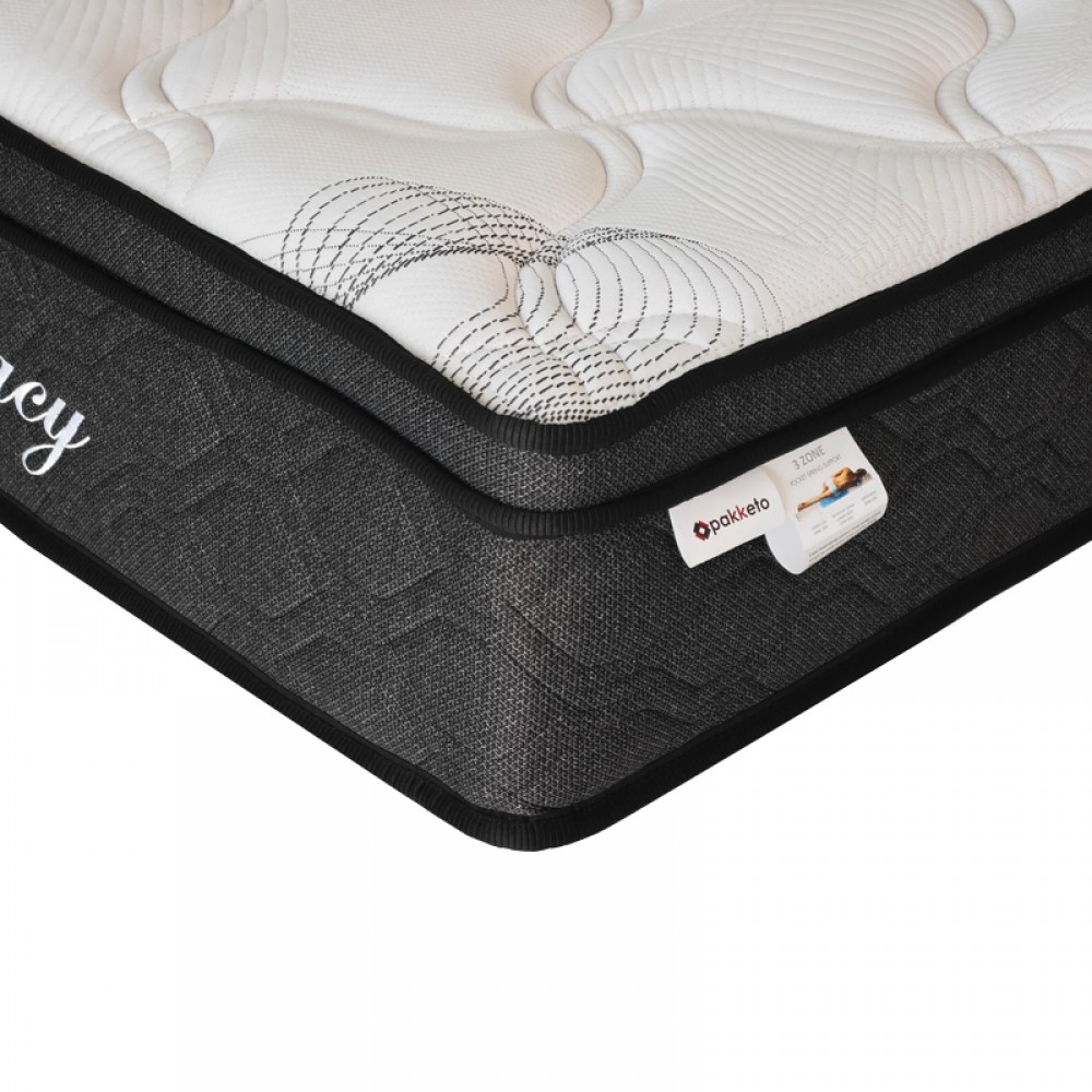 Στρώμα Legacy Pakoworld Pocket Spring Μονής Όψης Roll Pack Με Ενσωματωμένο Ανώστρωμα 23-25Cm 90X190Εκ
