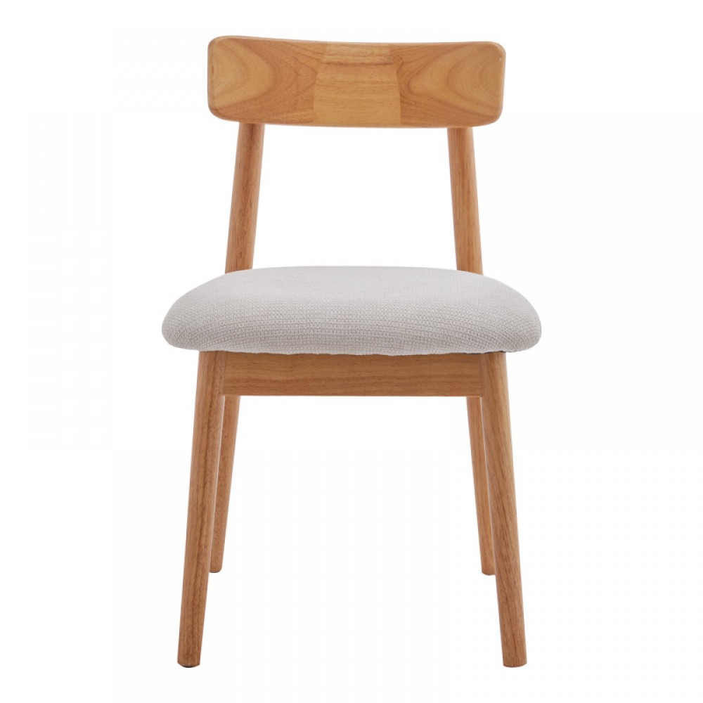 Καρέκλα Tullo Pakoworld Rubberwood Σε Φυσική Απόχρωση 46X45X78Εκ