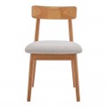 Καρέκλα Tullo Pakoworld Rubberwood Σε Φυσική Απόχρωση 46X45X78Εκ