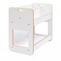 Ραφιέρα Dovere Pakoworld Λευκό Mdf 56X34X55Εκ