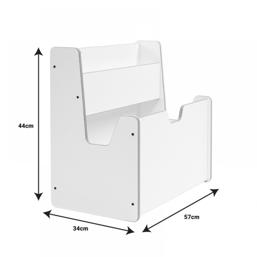 Ραφιέρα Crane Pakoworld Λευκό Mdf 57X34X55Εκ