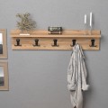 Κρεμάστρα Mec Pakoworld Μελαμίνη Σε Oak Απόχρωση 80X9.5X18Εκ