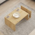 Τραπέζι Σαλονιού Poko Pakoworld Σε Oak Απόχρωση 86.8X50X32,4Εκ