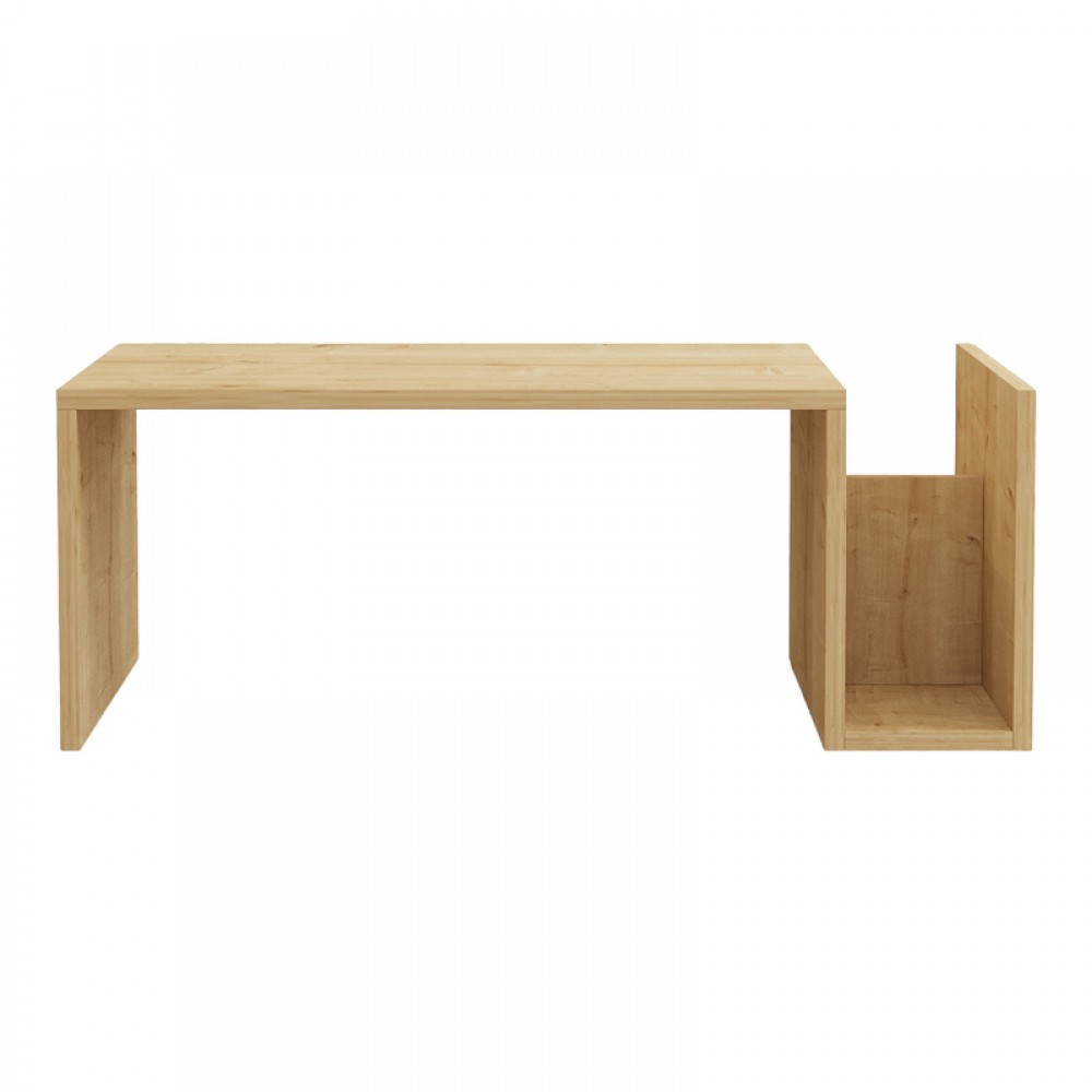 Τραπέζι Σαλονιού Poko Pakoworld Σε Oak Απόχρωση 86.8X50X32,4Εκ