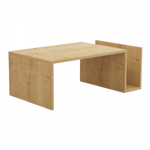 Τραπέζι Σαλονιού Poko Pakoworld Σε Oak Απόχρωση 86.8X50X32,4Εκ