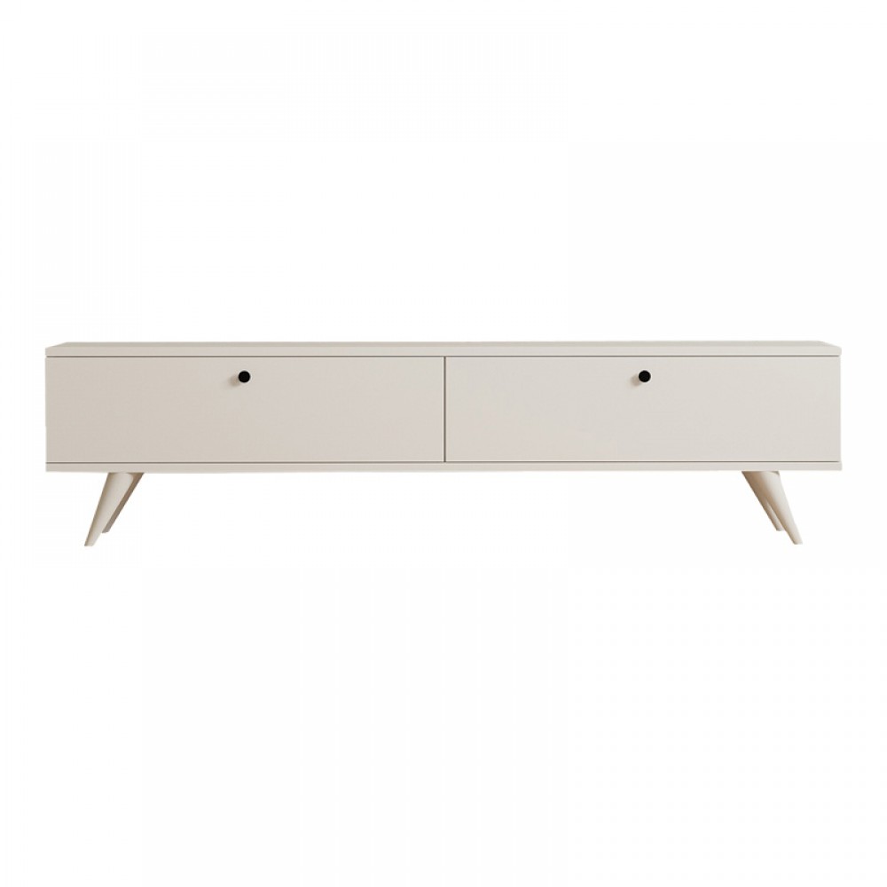 Έπιπλο Τηλεόρασης Jate Pakoworld Σε Λευκή Απόχρωση 160X25X40Εκ