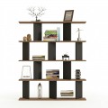 Βιβλιοθήκη Ratu Pakoworld Ανθρακί Με Oak 120X24,6X141Εκ