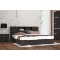 Κρεβάτι Διπλό Olympus Pakoworld Σε Χρώμα Wenge 160X200Εκ