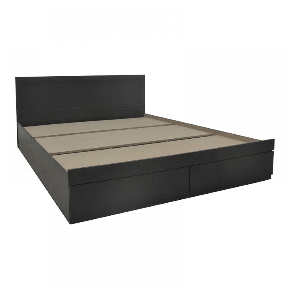 Κρεβάτι Olympus Pakoworld Με Συρτάρι Σε Wenge Απόχρωση 150X200Εκ