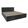 Κρεβάτι Olympus Pakoworld Με Συρτάρι Σε Wenge Απόχρωση 150X200Εκ