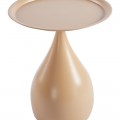 Βοηθητικό Τραπέζι Samino Pakoworld Μέταλλο Cappuccino Φ39X46Εκ