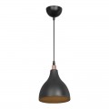 Φωτιστικό Οροφής Μονόφωτο Lofty Pakoworld Ε27 Μαύρο Φ18X22Εκ