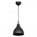 Φωτιστικό Οροφής Μονόφωτο Lofty Pakoworld Ε27 Μαύρο Φ18X22Εκ