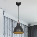 Φωτιστικό Οροφής Μονόφωτο Lofty Pakoworld Ε27 Μαύρο Φ18X22Εκ