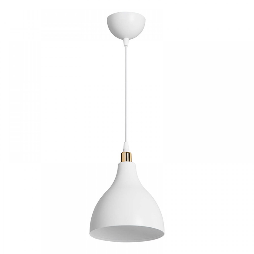 Φωτιστικό Οροφής Μονόφωτο Lofty Pakoworld Ε27 Λευκό Φ18X22Εκ