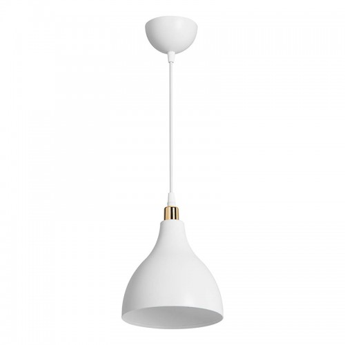 Φωτιστικό Οροφής Μονόφωτο Lofty Pakoworld Ε27 Λευκό Φ18X22Εκ