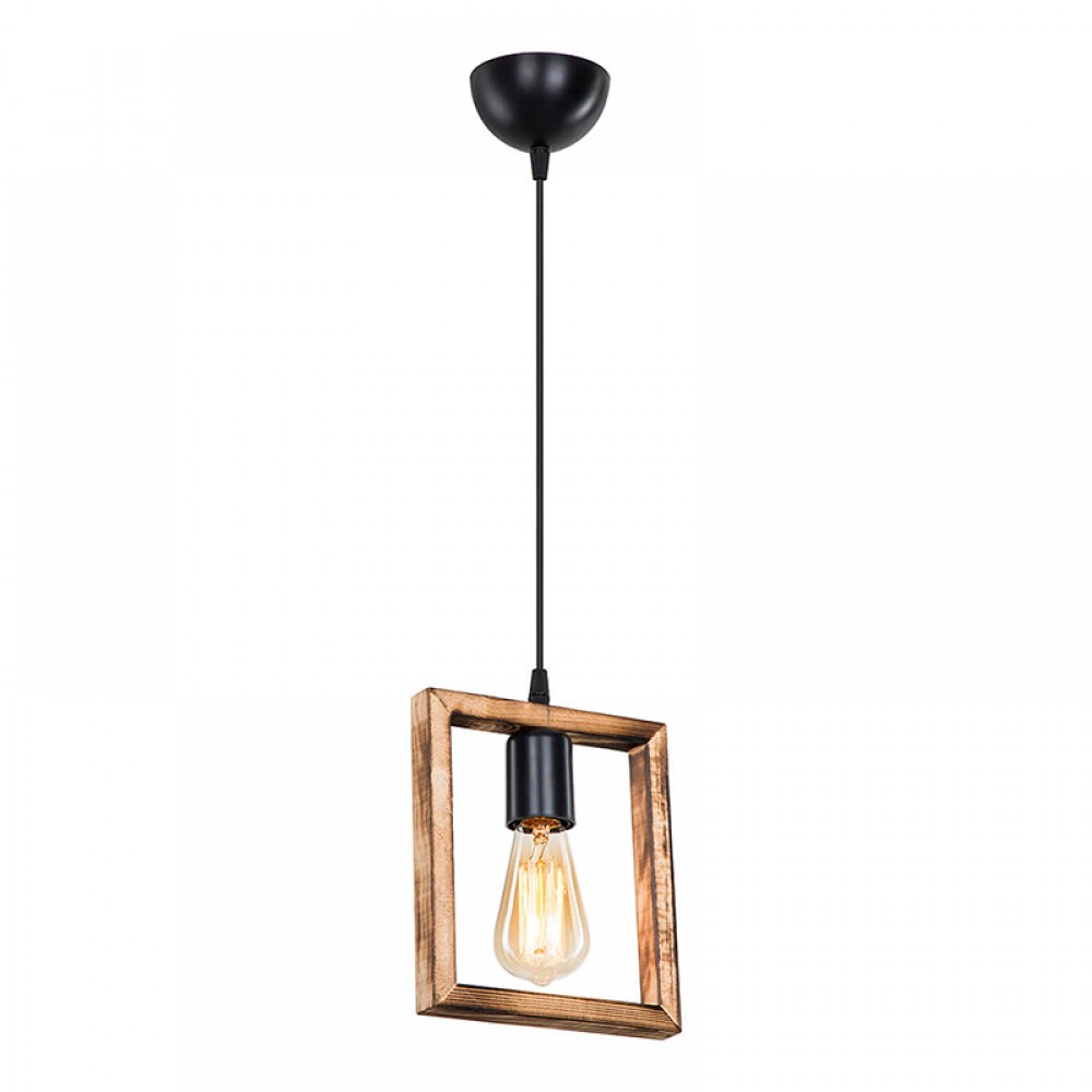 Φωτιστικό Οροφής Μονόφωτο Isolate Pakoworld Ε27 Καρυδί 18.5X3X24Εκ